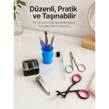 Paslanmaz Çelik Manikür Seti Tırnak Kaş ve Kişisel Bakım Aletleri