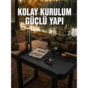 Pratik Katlanabilir Masa Kamp Piknik Bahçe ve Karavan Kullanımına Uygun