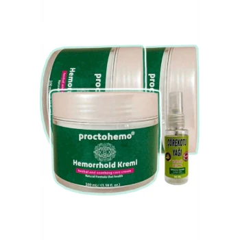 Proctohemo Krem 100 ml x 3 adet + Çörek Otu Yağı 30 ml