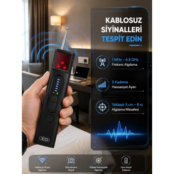 Profesyonel Gizli Kamera ve Kablosuz Sinyal Dedektörü