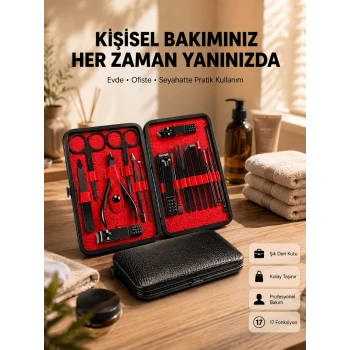 Profesyonel Paslanmaz Çelik Manikür & Pedikür Seti Yeni Nesil