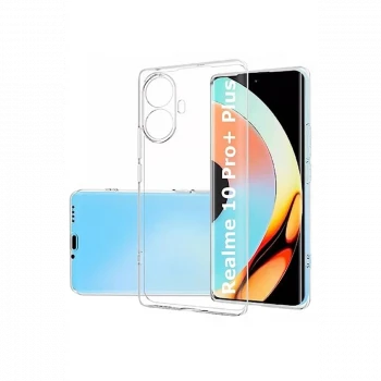Realme 10 Pro Plus 5G Kılıf Lüx Şeffaf Silikon