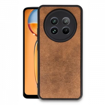 Realme 12 5G Kılıf Aras Deri Kapak - Taba