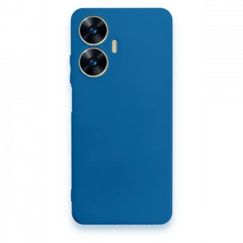 Realme C55 Kılıf First Silikon - Mavi