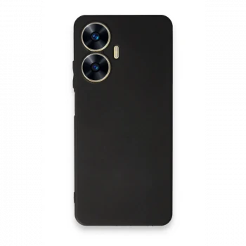 Realme C55 Kılıf First Silikon - Siyah