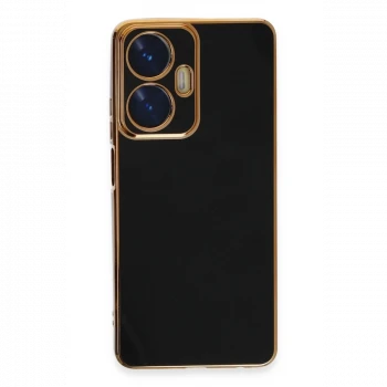 Realme C55 Kılıf Volet Silikon - Siyah