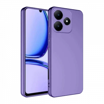 Realme C61 Kılıf First Silikon - Lila