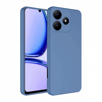 Realme C61 Kılıf First Silikon - Mavi