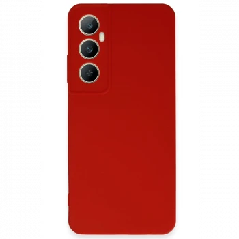 Realme C65 Kılıf First Silikon - Kırmızı
