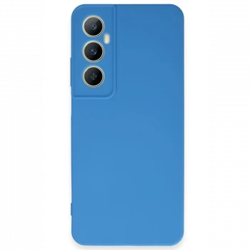 Realme C65 Kılıf First Silikon - Mavi