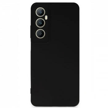 Realme C65 Kılıf First Silikon - Siyah