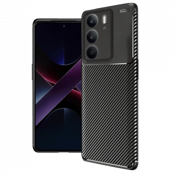 Realme C75 4G Auto Focus Karbon Kapak - Siyah