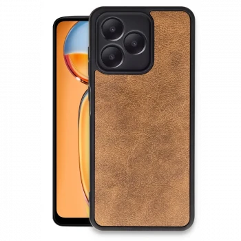 Realme Note 50 4G Kılıf Aras Deri Kapak - Taba