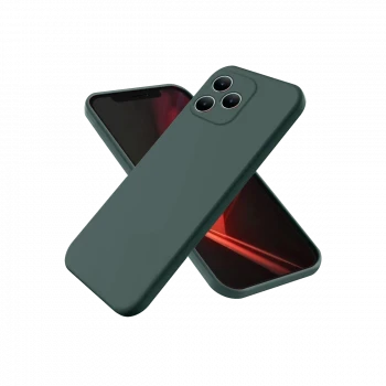 Realme Note 50 4G Kılıf First Silikon - Koyu Yeşil