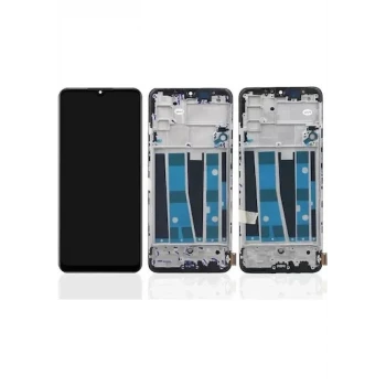 RENO 3  Ekran Ekran Çıtalı OLED (Siyah)