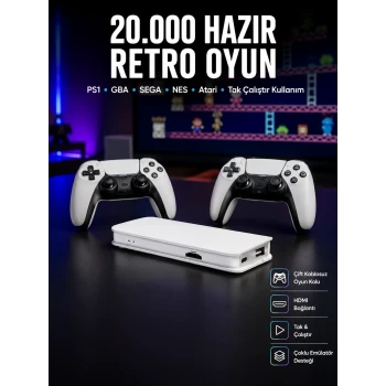 Retro Oyun Konsolu – 20.000 Yüklü Oyun