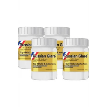 Russ Glare Nano 4 Tane x 50 ml Tüylere Krem Russ Merhemi