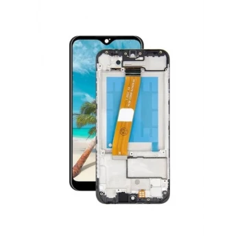Samsung A01  Ekran Dokunmatik Çıtalı SRV (Siyah)