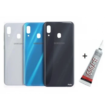 SAMSUNG A20 Arka Batarya Pil Kapağı SİYAH (B7000 1