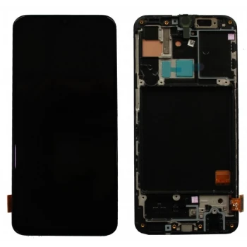 Samsung A40 REVİZE Dokunmatik Ekran Çıtalı (Siyah)