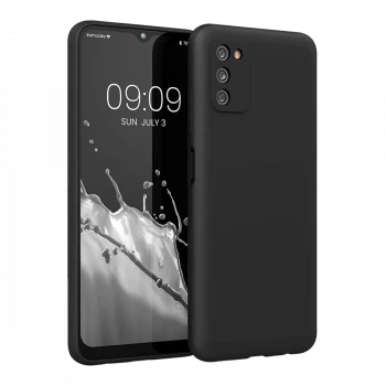Samsung Galaxy A03S Kılıf First Silikon - Siyah