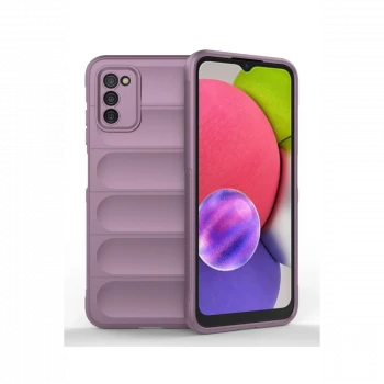 Samsung Galaxy A03S Kılıf Optimum Silikon - Mor