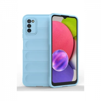 Samsung Galaxy A03S Kılıf Optimum Silikon - Sky Blue