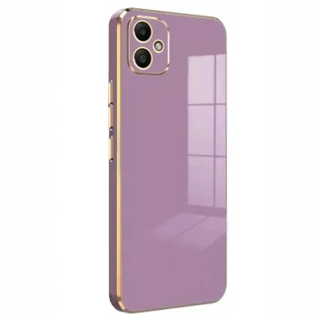 Samsung Galaxy A05 Kılıf Volet Silikon - Mor