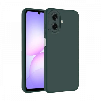 Samsung Galaxy A07 4G First Silikon - Koyu Yeşil