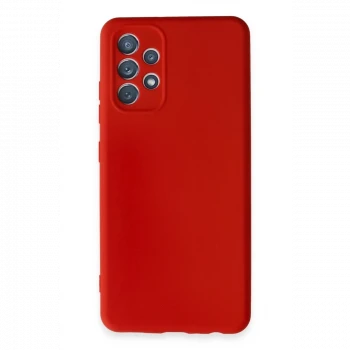 Samsung Galaxy A32 Kılıf First Silikon - Kırmızı