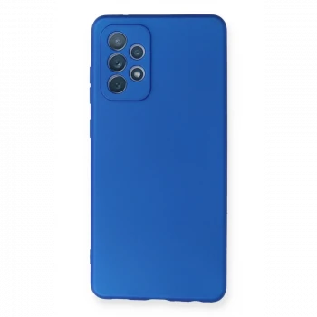Samsung Galaxy A72 Kılıf First Silikon - Mavi