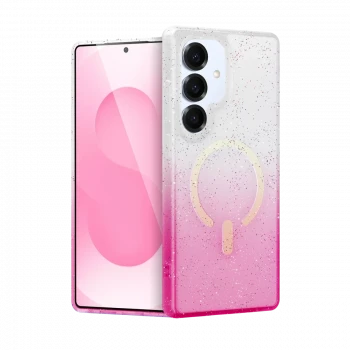 Samsung Galaxy S25 Plus Pummel Shiny Magsafe Kapak - Pembe