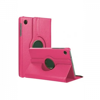 Samsung Galaxy Tab A11 360 Tablet Deri Kılıf - Pembe