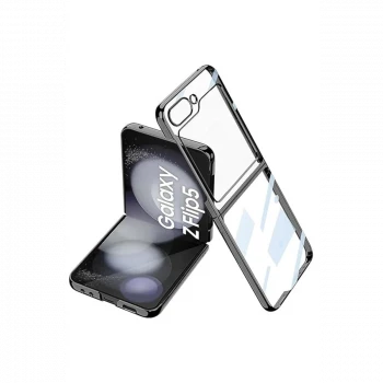 Samsung Galaxy Z Flip 5 Kılıf Fold Element Kapak - Siyah