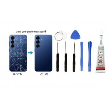 Samsung S25 Uyumlu Batarya Kapağı KAMERA LENSLİ (Y