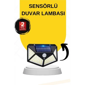 SENSÖRLÜ GÜNEŞ ENERJİLİ DUVAR LAMBASI