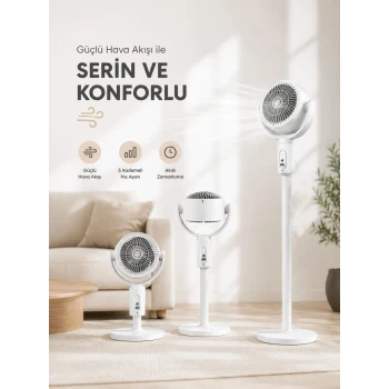 Sessiz Çalışma Özelliğiyle Rahat Kullanım Sunan Dikey Vantilatör