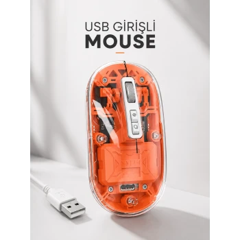 Sessiz Kablosuz USB Girişli Mouse Fare Yüksek Performanslı