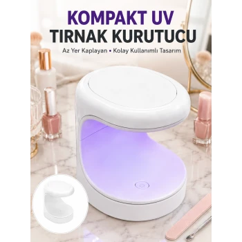Seyehat Tipi Mini Oje Kurutucu Ultraviole Mor Işık Protez Tırnak Kurutucu Yeni Nesil