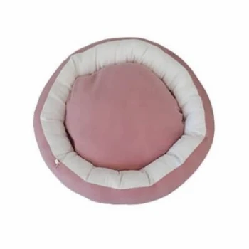 Simit Kedi ve Küçük Irk Köpek Yatağı Pembe
