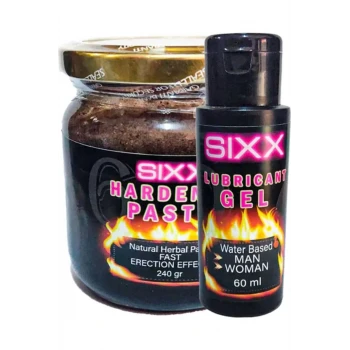 Sixx Lubricant Kayganlaştırıcı Jel 60 ml Herbal Paste Doğal Macun 240 gr