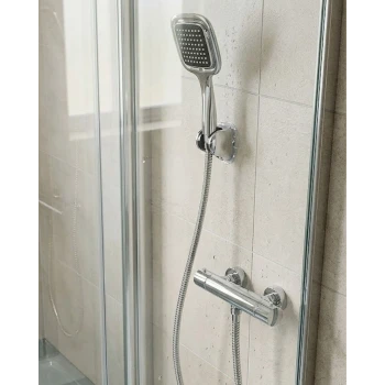 Siyah Duş Başlığı Seti Spiral Hortumlu El Duşu ve Duvar Askısı Banyo Seti