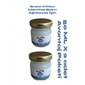 Snow Kitten  Menthol Aromalı  Rahatlatıcı Masaj Kremi 50 ml 2 Adet