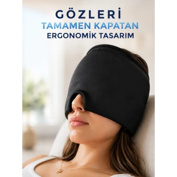 Soğuk & Sıcak Kompres Özellikli Jel Başlık Ergonomik Rahatlama Maskesi