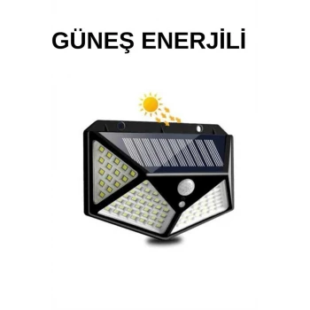 Solar Sensörlü Duvar Lambası Bahçe Lambaso Parlak Beyaz Işık Suya Dayanıklı