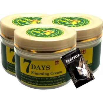 SÜPER 7 DAYS 3X100 ML GİNGER MİRACLE SLİMMİNG CREAM +1 AD JEL İLE