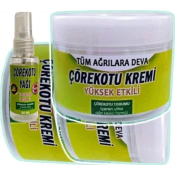 SÜPER ÇÖREK OTU KREM 3X100 ML+30 ML ÇÖREK OTU YAĞI İLE