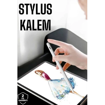 Tablet Kalemi Stylus Pen Dokunmatik Kalem Android Ve İOS Uyumlu Şarjlı