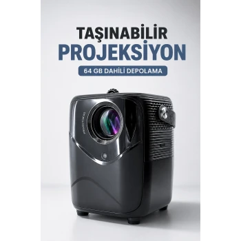 Taşınabilir Projeksiyon 64 GB Dahili Depolama
