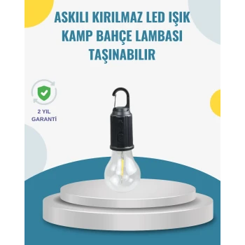 Taşınabilir Sıcak Işık Yayan Kamp Lambası
